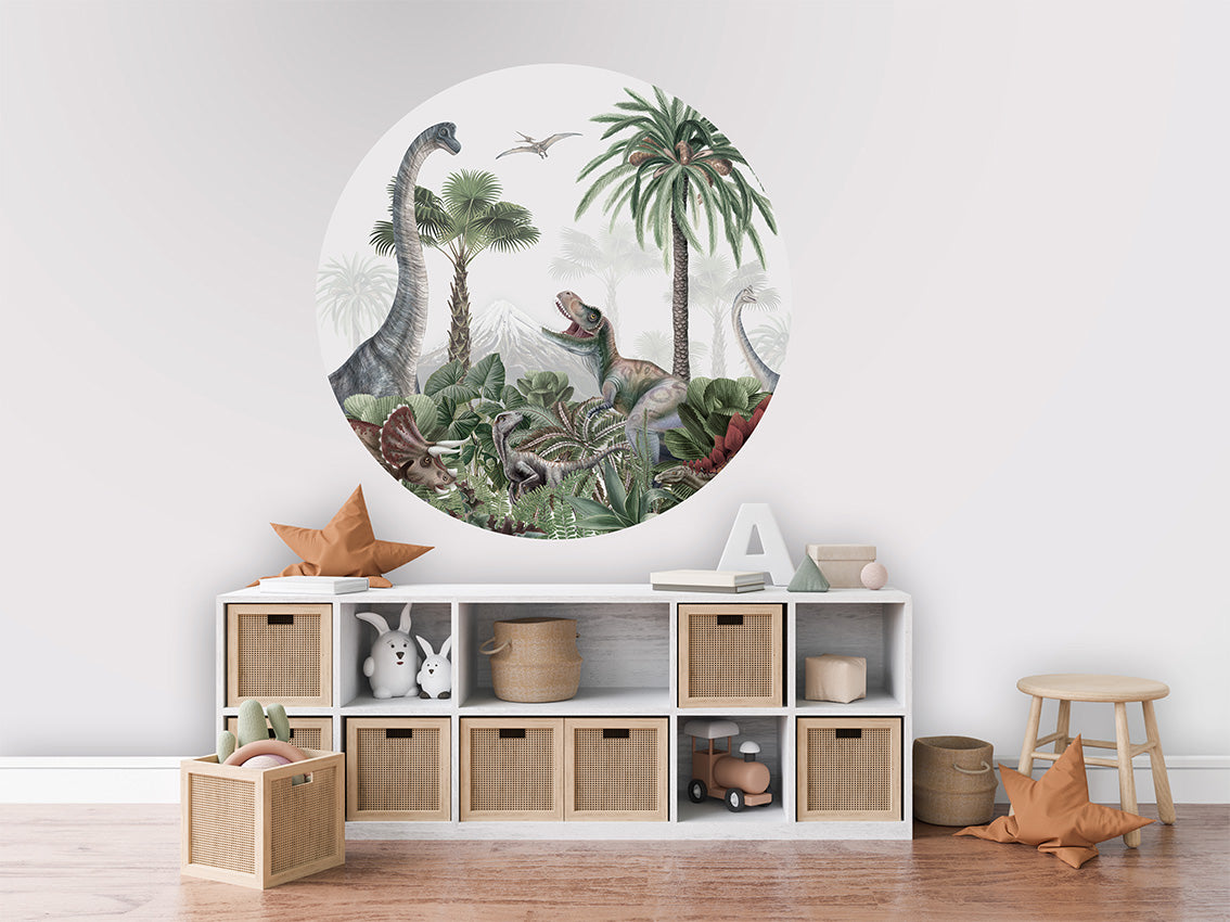 Dino Jive wall circle sticker by Artehub