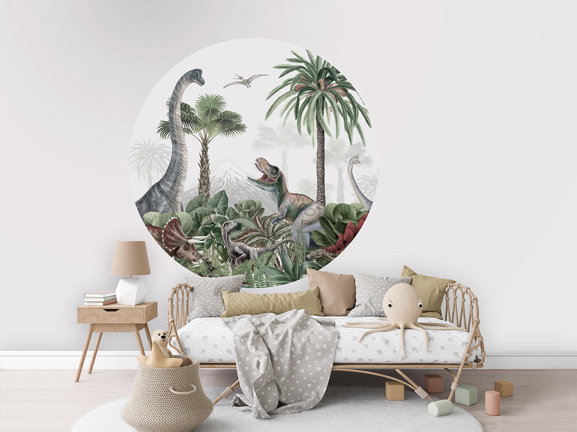 Dino Jive wall circle sticker by Artehub
