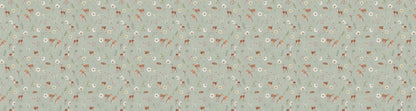Dancing Deer - Green European wallpaper motif design for kids room — Artehub Egypt