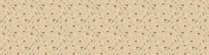 Dancing Deer - Yellow European wallpaper motif design for kids room — Artehub Egypt