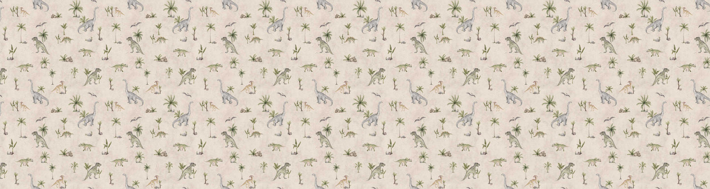 Dashing Dinos - Sand European wallpaper motif design for kids room — Artehub Egypt