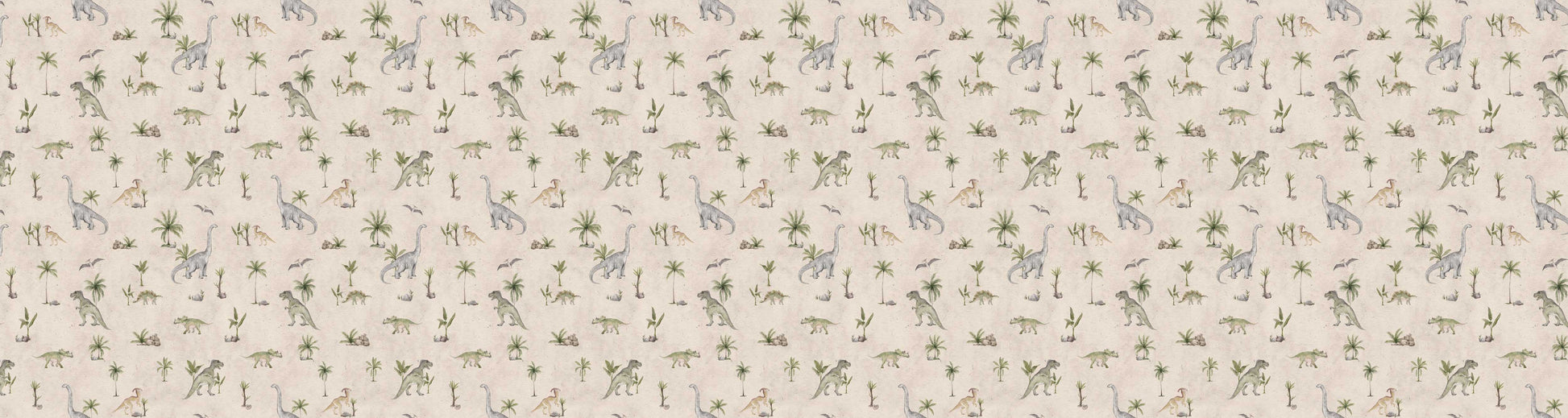 Dashing Dinos - Sand European wallpaper motif design for kids room — Artehub Egypt