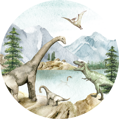Dino Dreams wall circle sticker by Artehub