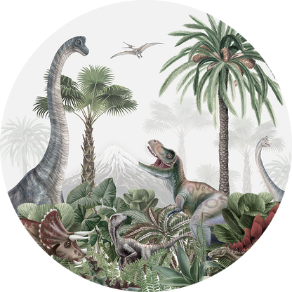 Dino Jive wall circle sticker by Artehub