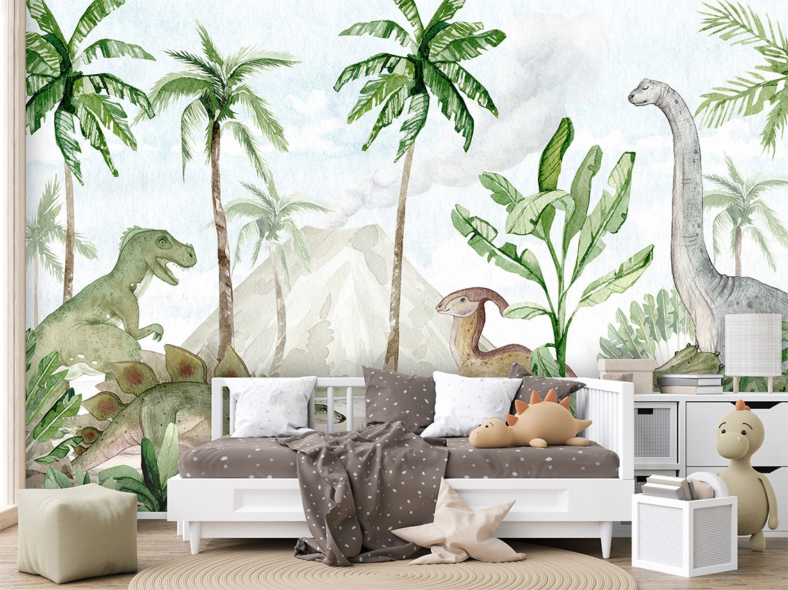 Dino_Joy kids room wallpaper interior — premium wallpaper by Artehub Egypt
