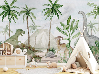 Dino_Joy kids room wallpaper interior — premium wallpaper by Artehub Egypt