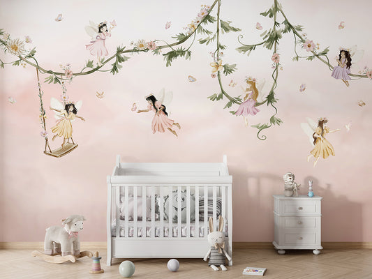Dream_Flight kids room wallpaper interior — premium wallpaper by Artehub Egypt