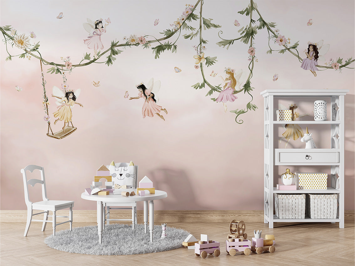 Dream_Flight kids room wallpaper interior — premium wallpaper by Artehub Egypt