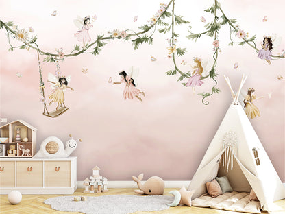Dream_Flight kids room wallpaper interior — premium wallpaper by Artehub Egypt