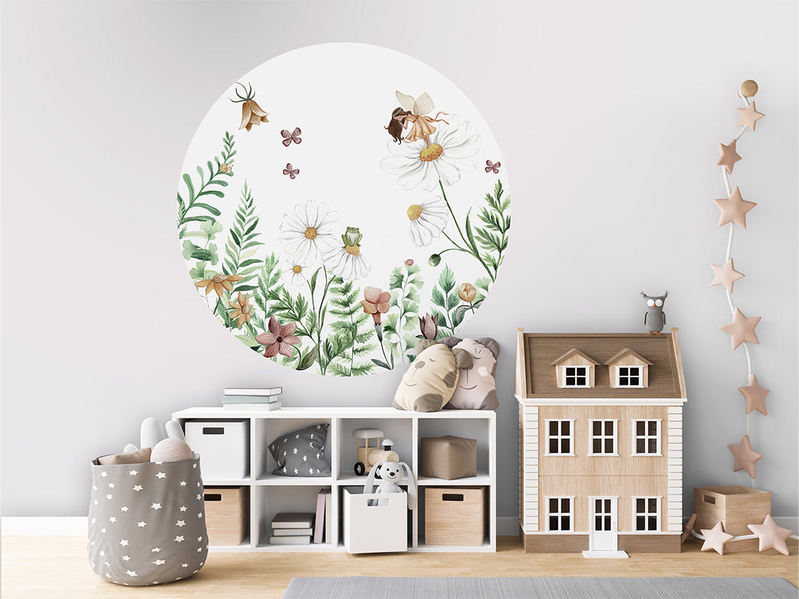 Fairy Garden wall circle sticker by Artehub