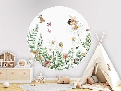 Fairy Garden wall circle sticker by Artehub