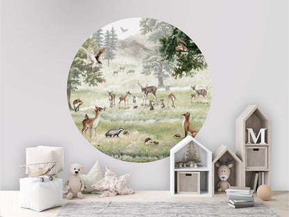Forest Fun wall circle sticker by Artehub