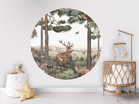Forest Jive wall circle sticker by Artehub