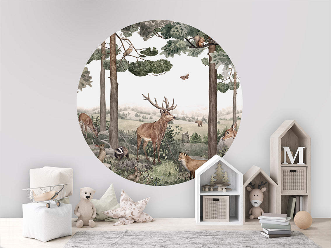 Forest Jive wall circle sticker by Artehub