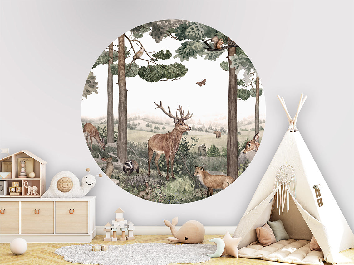 Forest Jive wall circle sticker by Artehub