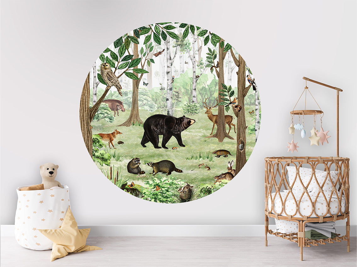 Forest Lookbook wall circle sticker by Artehub