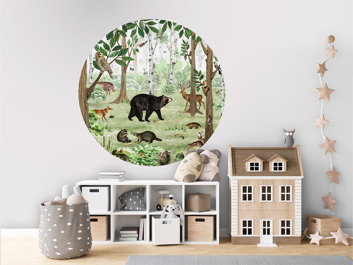 Forest Lookbook wall circle sticker by Artehub
