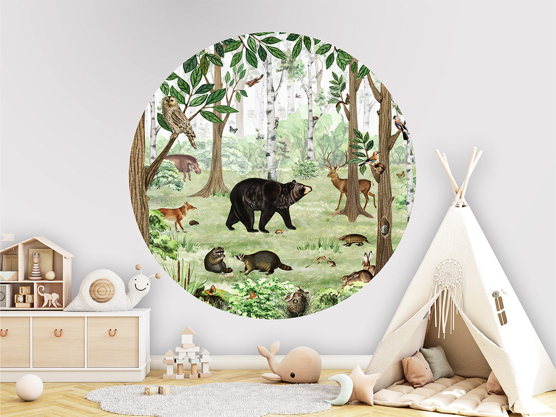 Forest Lookbook wall circle sticker by Artehub