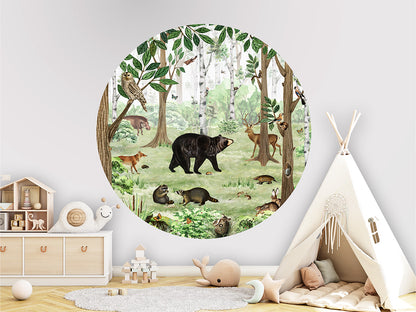 Forest Lookbook wall circle sticker by Artehub