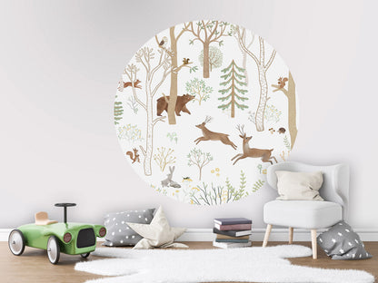 Frisky Forest - Green - Circle