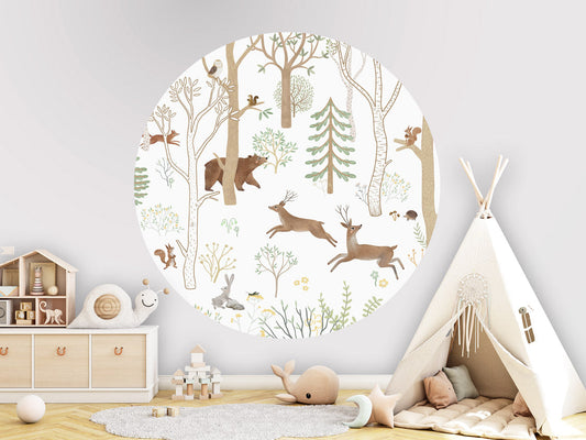 Frisky Forest - Green - Circle