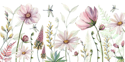 Fabulous Flowers European mural wallpaper design for kids room — Artehub Egypt