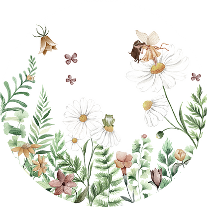 Fairy Garden wall circle sticker by Artehub