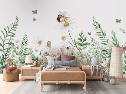 Fairy Garden luxury wallpaper in kids room interior — Artehub Egypt