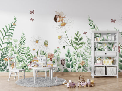 Fairy Garden luxury wallpaper in kids room interior — Artehub Egypt