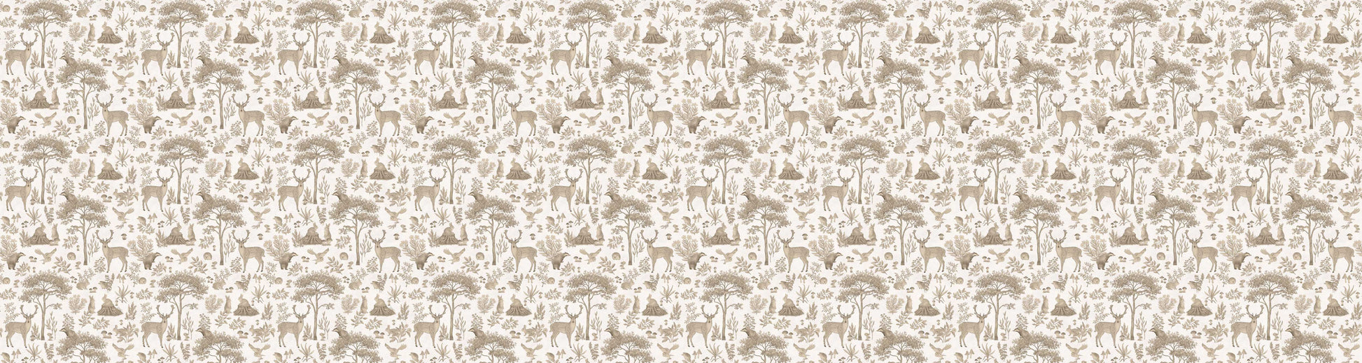 Fantastic Forest - Vintage White European wallpaper motif design for kids room — Artehub Egypt