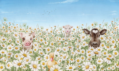 Farm Animals European mural wallpaper design for kids room — Artehub Egypt