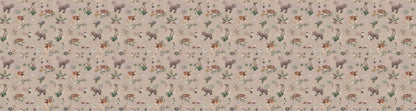 Forest Gathering - Brown European wallpaper motif design for kids room — Artehub Egypt