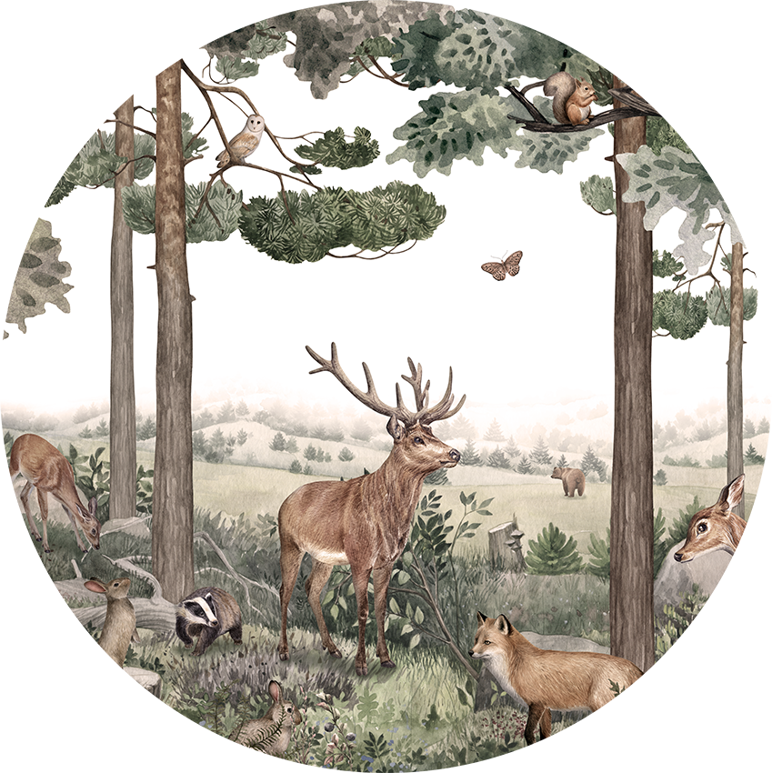 Forest Jive wall circle sticker by Artehub