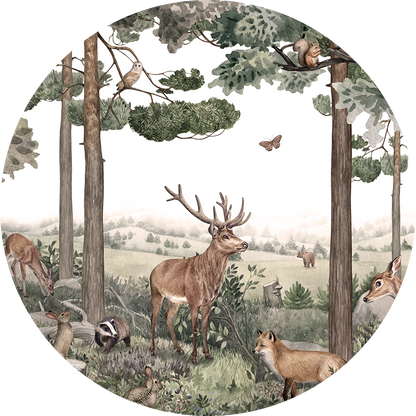 Forest Jive wall circle sticker by Artehub