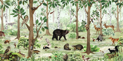 Forest Lookbook European mural wallpaper design for kids room — Artehub Egypt