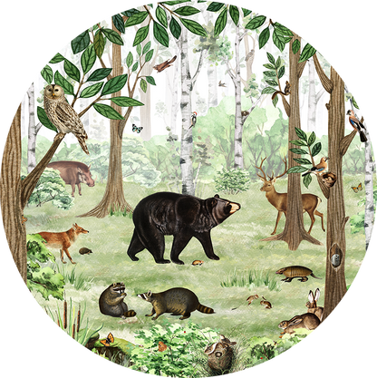 Forest Lookbook wall circle sticker by Artehub