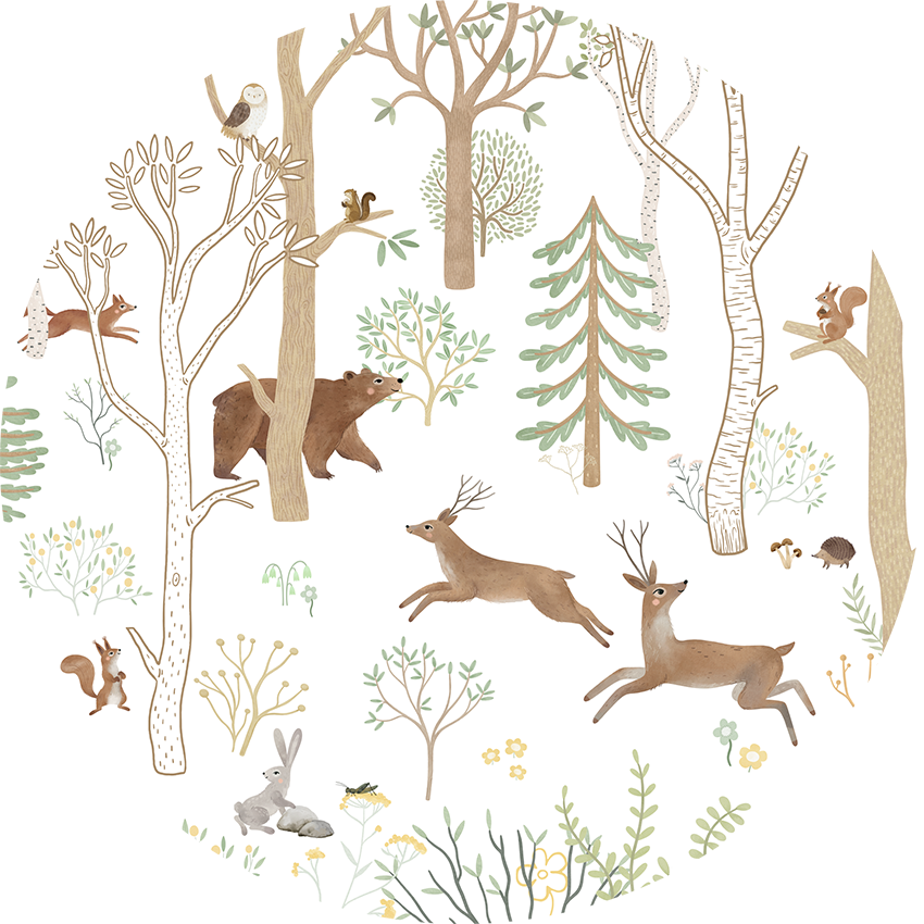 Frisky Forest - Green - Circle