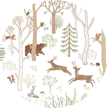Frisky Forest - Green - Circle