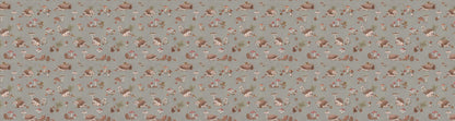 Happy Hedgehog - Taupe European wallpaper motif design for kids room — Artehub Egypt