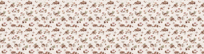 Happy Hedgehog - White European wallpaper motif design for kids room — Artehub Egypt