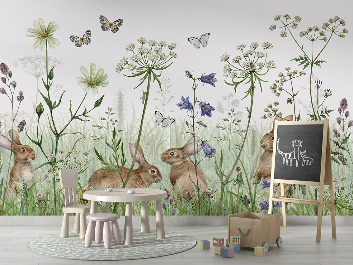 In the Undergrowth luxury wallpaper in kids room interior — Artehub Egypt