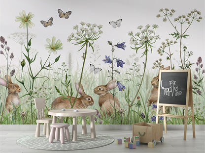 In the Undergrowth luxury wallpaper in kids room interior — Artehub Egypt