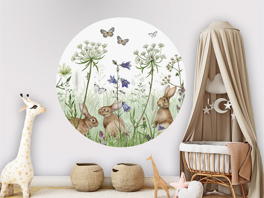 In The Undergrowth wall circle sticker by Artehub