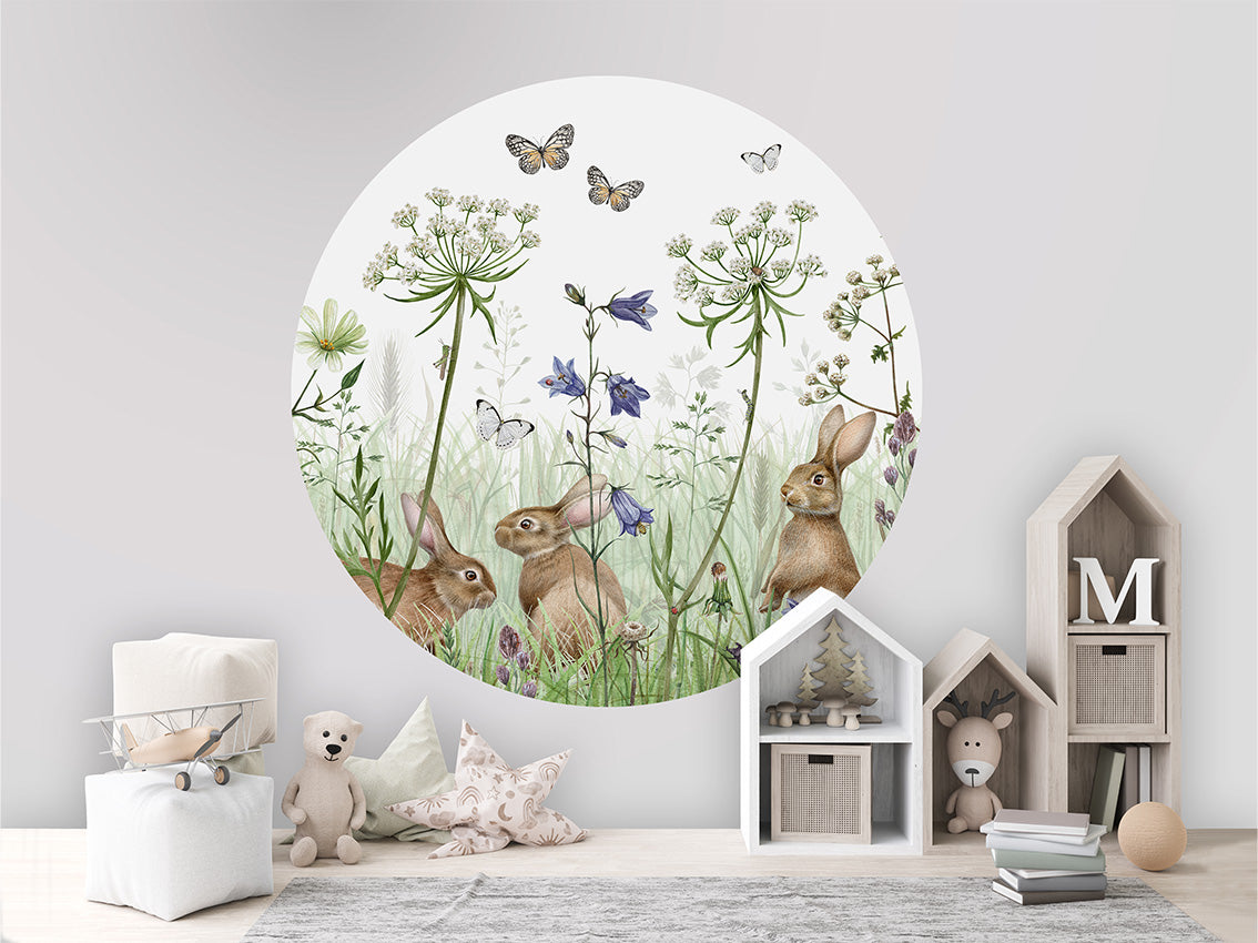 In The Undergrowth wall circle sticker by Artehub