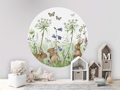 In The Undergrowth wall circle sticker by Artehub