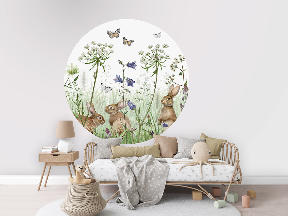 In The Undergrowth wall circle sticker by Artehub