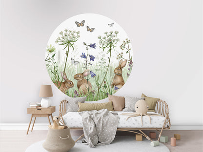 In The Undergrowth wall circle sticker by Artehub