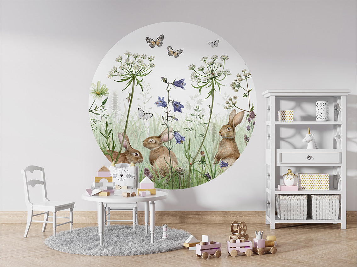 In The Undergrowth wall circle sticker by Artehub