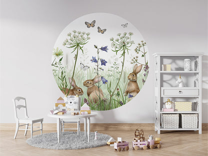 In The Undergrowth wall circle sticker by Artehub
