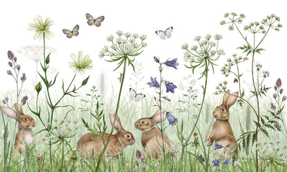 In the Undergrowth European mural wallpaper design for kids room — Artehub Egypt